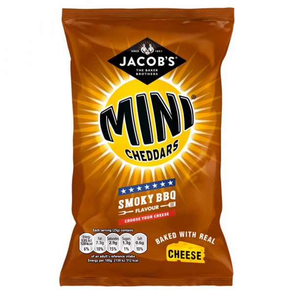 Mini Cheddars BBQ 50g x 30