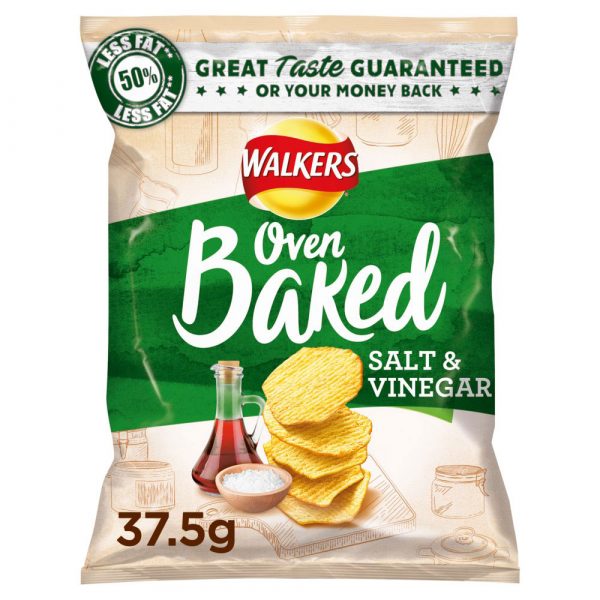 Walkers Baked Salt & Vinegar 37.5g x 32