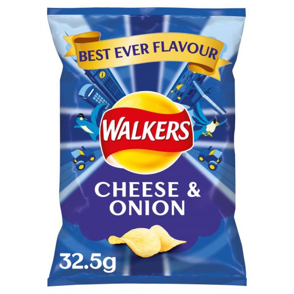 Walkers Cheese & Onion 32.5g x 32