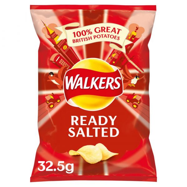 Walkers Ready Salted 32.5g x 32
