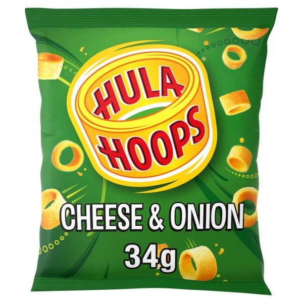 Hula Hoops Cheese & Onion 34g x 32
