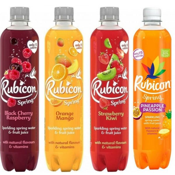 Rubicon Spring Variety Pack (4 of each + Strawberry & Kiwi) 500ml x 16
