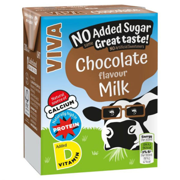 Viva Milk Cartons Chocolate 200ml x 27