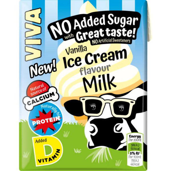 Viva Milk Cartons Vanilla 200ml x 27