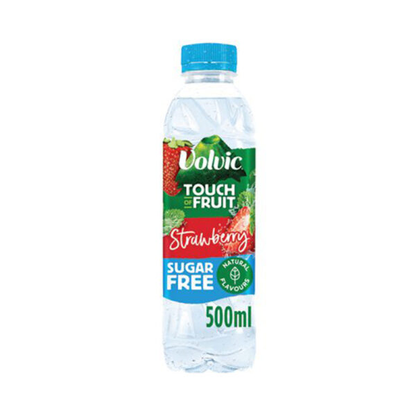 Volvic Strawberry Touch of Fruit Bottles 500ml x 12