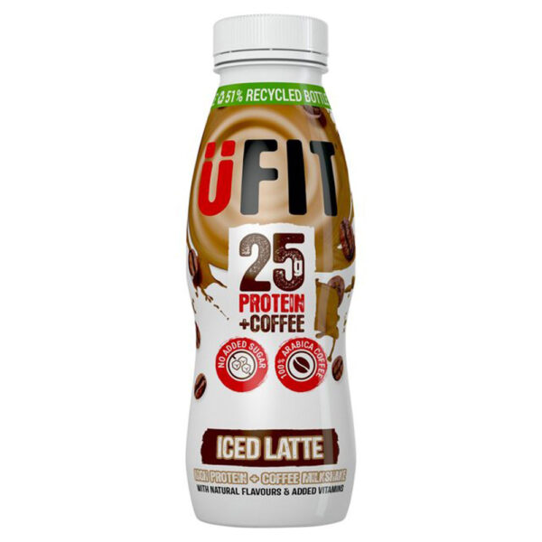 UFit High Protein Shake Drink Iced Latte 330ml x 10
