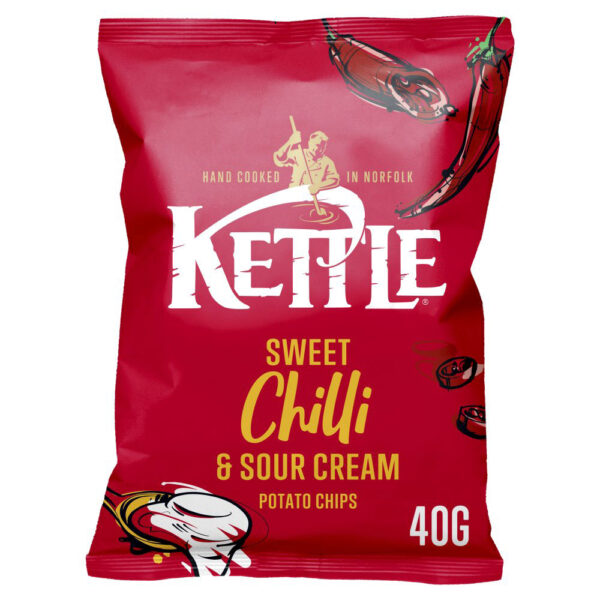 Kettle Crisps Sweet Chilli & Sour Cream 40g x 54