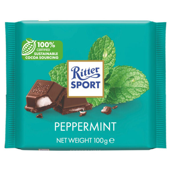Ritter Sport Peppermint 100g x 12 - HALF PRICE