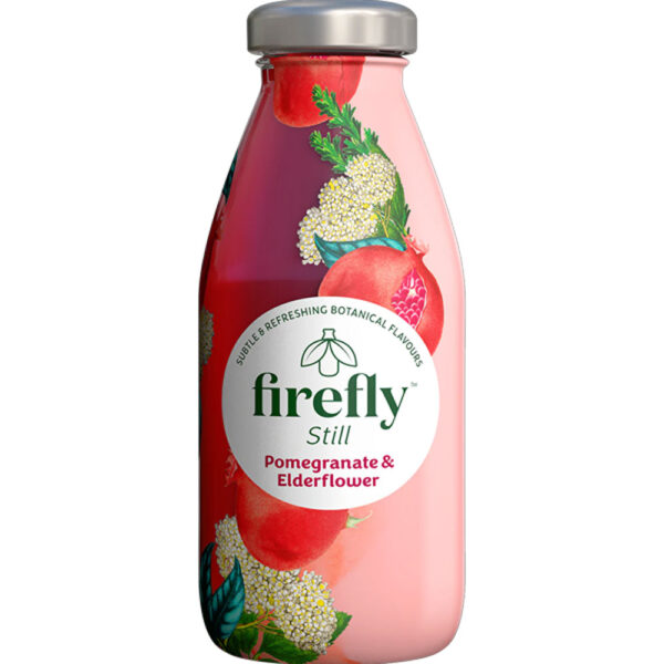 Firefly Pomegranate & Elderflower 330ml x 12 - GLASS