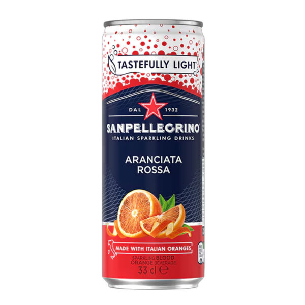San Pellegrino Blood Orange Can 330ml x 24 - ON OFFER