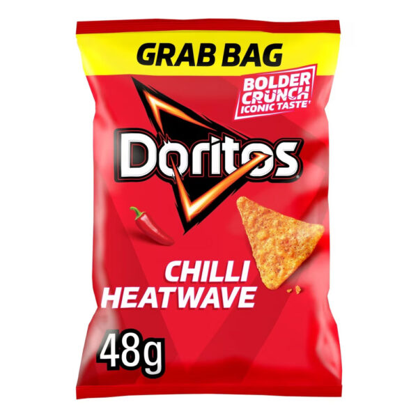 Doritos Chilli Heatwave Grab Bag 48g x 24 - REDUCED TO CLEAR (BB 10/5/25)