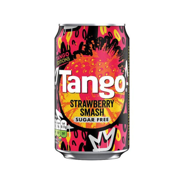 Tango Strawberry Smash Sugar Free Can 330ml x 24