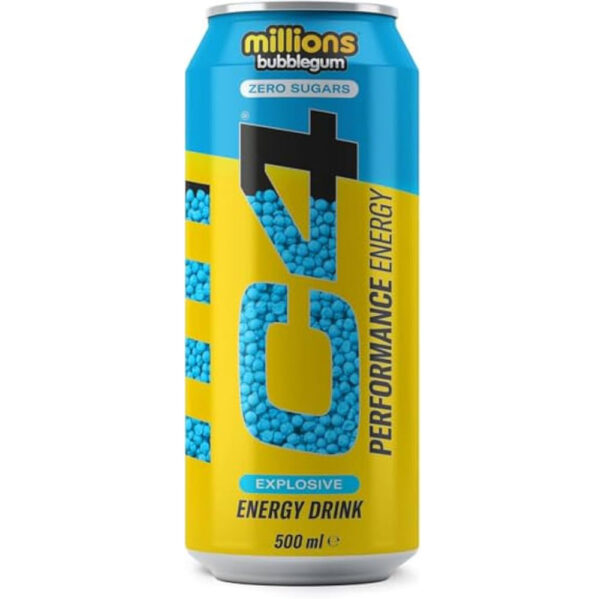 C4 Energy Millions Bubblegum 500ml x 24 – ON OFFER (BB 6/8/25)