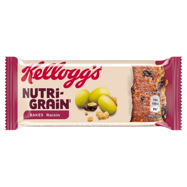 Nutri-grain Bakes Raisin 45g x 24