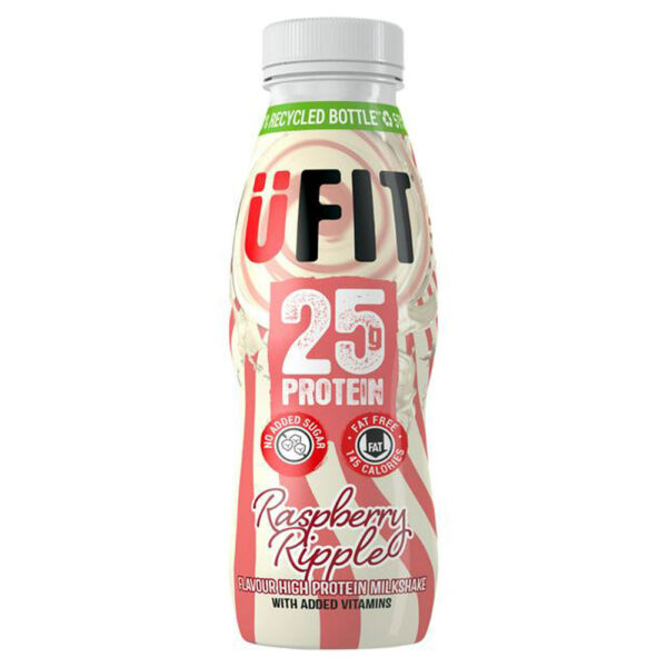 UFit High Protein Shake Drink Raspberry Ripple 330ml x 10